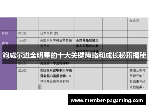 鲍威尔进全明星的十大关键策略和成长秘籍揭秘