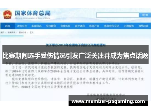 比赛期间选手受伤情况引发广泛关注并成为焦点话题 比赛期间选手受伤情况引发广泛关注并成为焦点话题